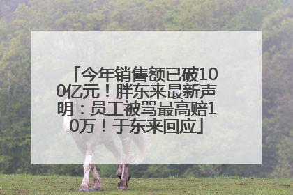 今年销售额已破100亿元！胖东来最新声明：员工被骂最高赔10万！于东来回应